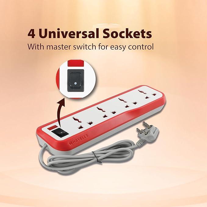 Havells Extension Board 4 Socket — view 1
