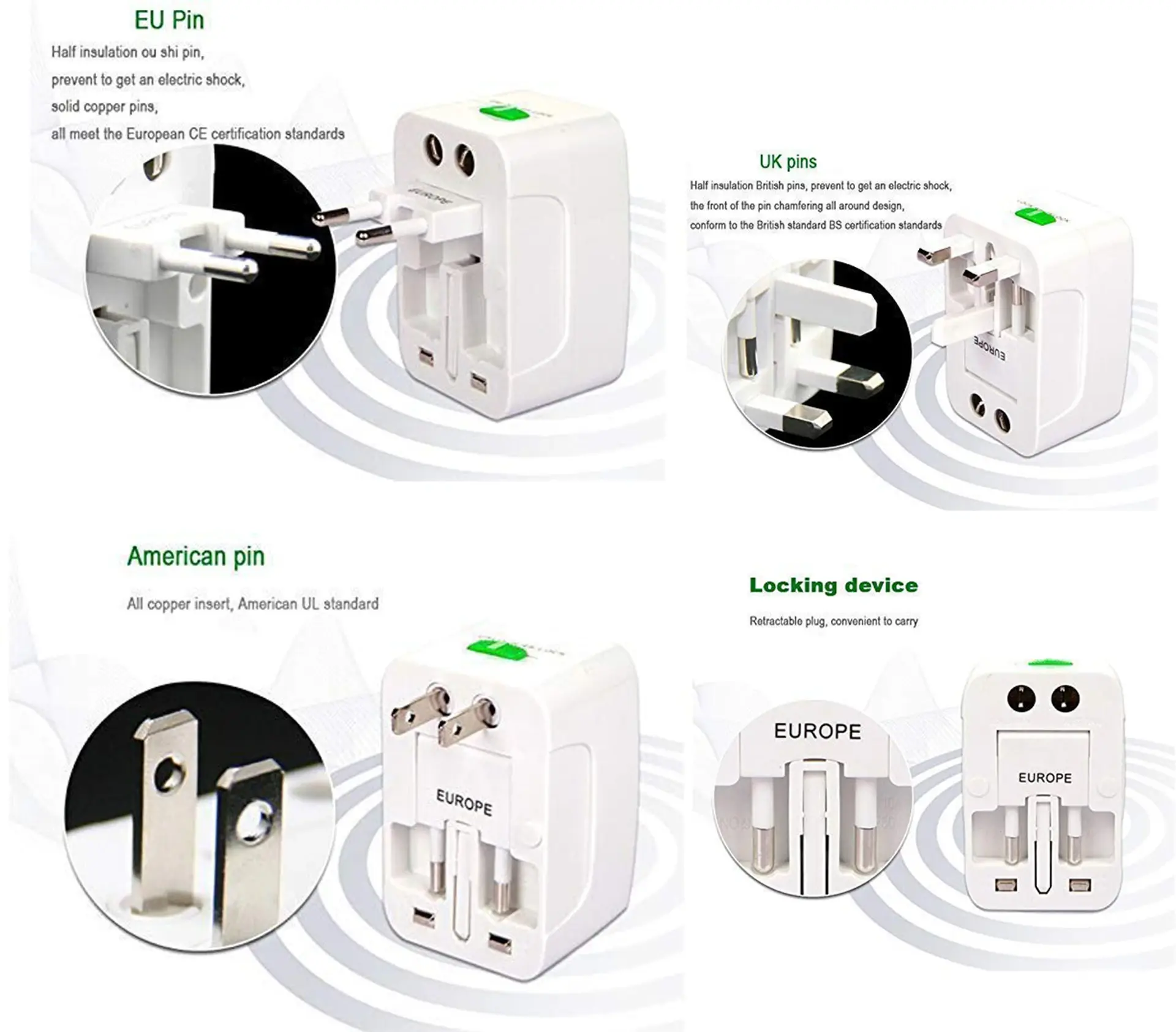 Syska Universal Travel Adapter — view 1