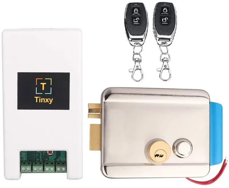 Tinxy Door Lock with WiFi Controller, Door Sensor & Remote — view 1